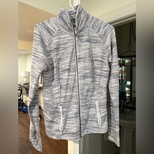 Women's Gray Zip-Up Jacket